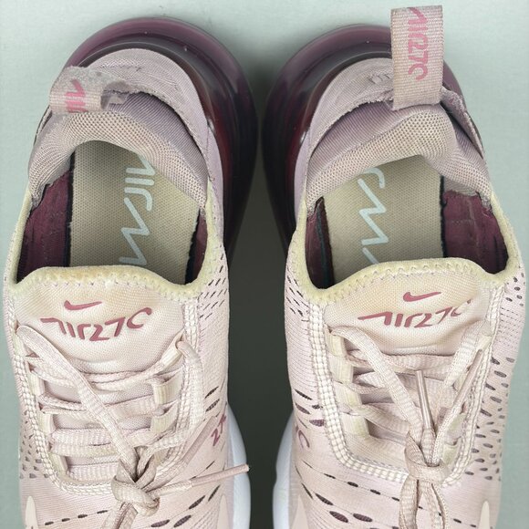 Nike Air Max 270 Barely Rose Athletic Shoes Womens 7 Pink Purple Low Top Sneaker - Picture 9 of 10